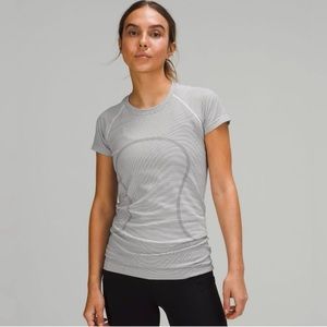 Lululemon black stripe short sleeve swiftly